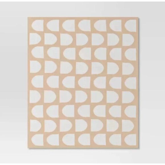 Threshold Reversible Knit Geo Throw Blanket Neutral/Ivory - Picture 5 of 7